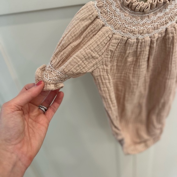 na pa ani 3-6 month baby girl romper! Beautiful! Organic! - Picture 4 of 6